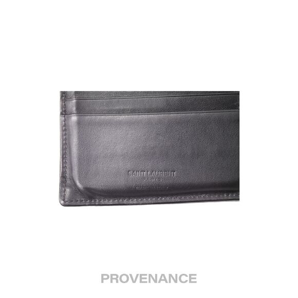🔴 Saint Laurent Paris SLP Logo Bifold Wallet - Black - Picture 6 of 10